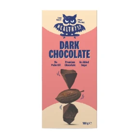 HealthyCo Dark chocolate hořká čokoláda bez cukru 54%