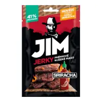 Jim Jerky prémiové hovězí sriracha