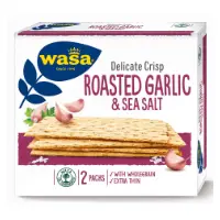 Wasa Delicate Crisp roasted garlic &amp; sea salt - česnek